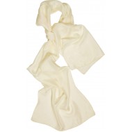 Foulard 100% seda,tamaño 36 x 160 cms,liso color blanco marfil 